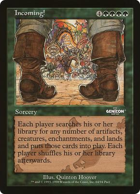 Incoming! (Arena League) card from Oversize Cards