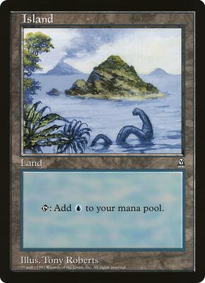 Island (Arena League) card from Oversize Cards