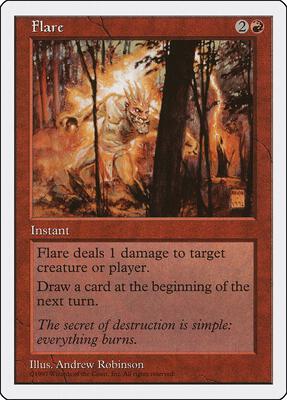 Flare card from Fifth Edition