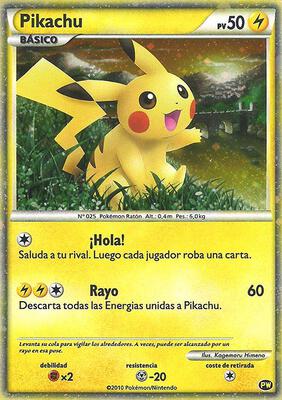 Pikachu (Spanish) card from Pikachu World Collection Promos