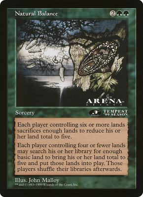 Natural Balance (3rd Place) (Arena League) card from Oversize Cards