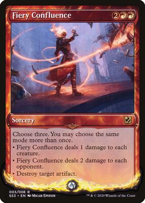Fiery Confluence card from Signature Spellbook: Chandra