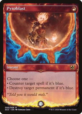 Pyroblast card from Signature Spellbook: Chandra