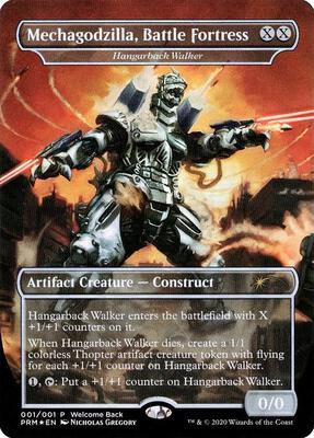 Mechagodzilla, Battle Fortress - Hangarback Walker (Welcome Back Promo) card from Unique and Miscellaneous Promos