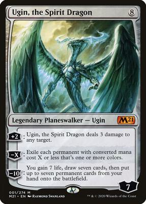 Ugin, the Spirit Dragon card from Core Set 2021
