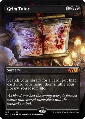 Grim Tutor (Alternate Art) card from Core Set 2021