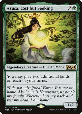 Azusa, Lost but Seeking card from Core Set 2021