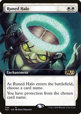 Runed Halo (Extended Art) card from Core Set 2021