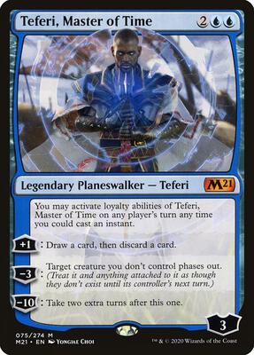 Teferi, Master of Time card from Core Set 2021