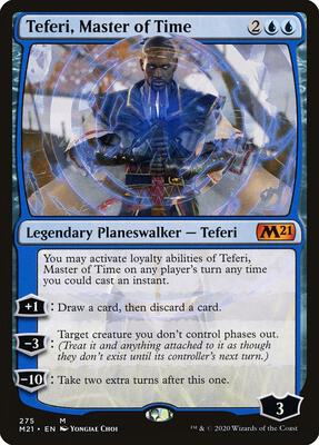 Teferi, Master of Time (275) card from Core Set 2021