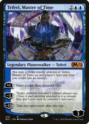 Teferi, Master of Time (276) card from Core Set 2021