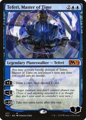 Teferi, Master of Time (277) card from Core Set 2021