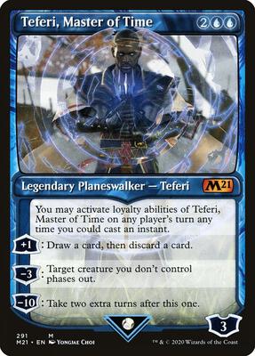 Teferi, Master of Time (Showcase) (291) card from Core Set 2021