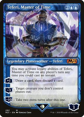 Teferi, Master of Time (Showcase) (292) card from Core Set 2021