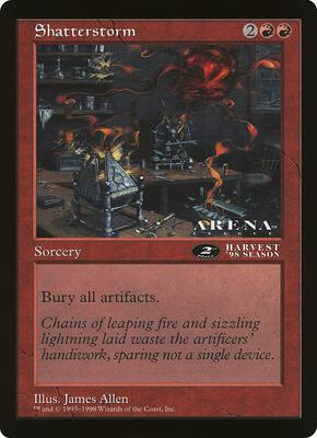Shatterstorm (2nd Place) (Arena League) card from Oversize Cards