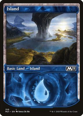 Island (Showcase) card from Core Set 2021