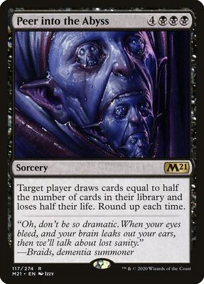 Peer into the Abyss card from Core Set 2021