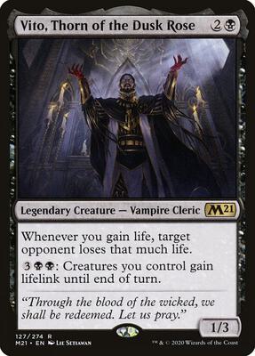 Vito, Thorn of the Dusk Rose card from Core Set 2021