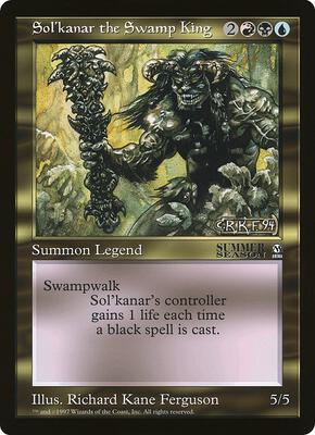 Sol'kanar the Swamp King (Arena League) card from Oversize Cards