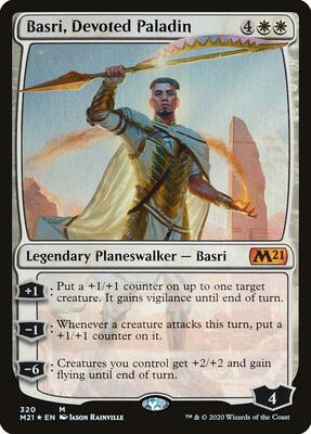 Basri, Devoted Paladin card from Core Set 2021