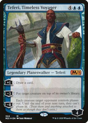 Teferi, Timeless Voyager card from Core Set 2021