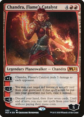 Chandra, Flame's Catalyst card from Core Set 2021