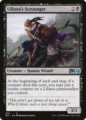 Liliana's Scrounger card from Core Set 2021