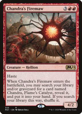 Chandra's Firemaw card from Core Set 2021