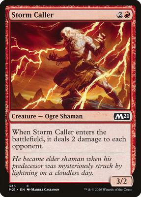 Storm Caller card from Core Set 2021