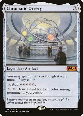 Chromatic Orrery card from Core Set 2021