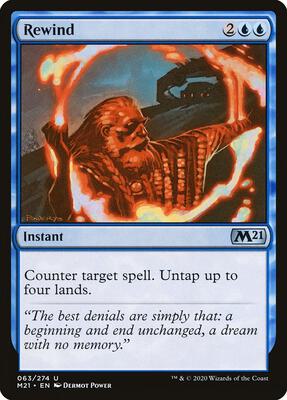 Rewind card from Core Set 2021