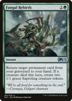 Fungal Rebirth card from Core Set 2021
