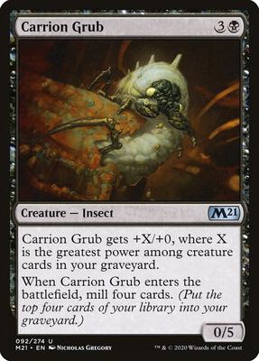 Carrion Grub card from Core Set 2021