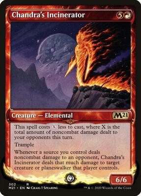 Chandra's Incinerator (Showcase) card from Core Set 2021