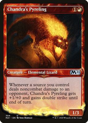Chandra's Pyreling (Showcase) card from Core Set 2021