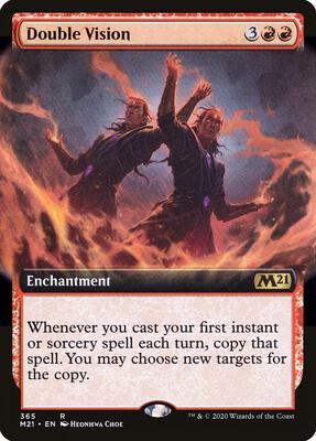 Double Vision (Extended Art) card from Core Set 2021