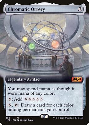 Chromatic Orrery (Extended Art) card from Core Set 2021