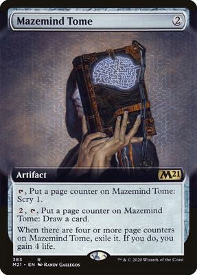 Mazemind Tome (Extended Art) card from Core Set 2021