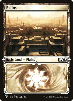 Plains (Showcase) card from Core Set 2021