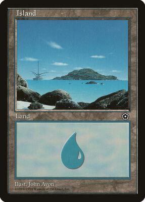 Island (156) card from Portal Second Age