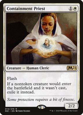 Containment Priest card from Core Set 2021