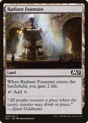 Radiant Fountain card from Core Set 2021