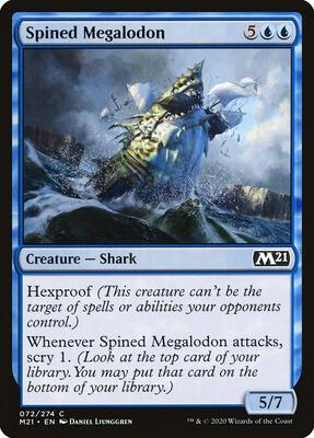 Spined Megalodon card from Core Set 2021