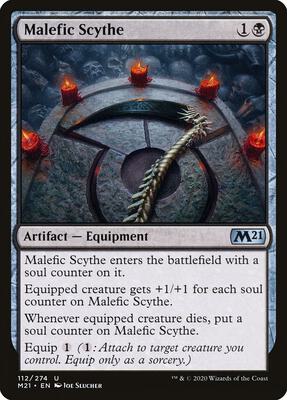 Malefic Scythe card from Core Set 2021