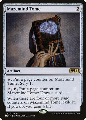 Mazemind Tome card from Core Set 2021