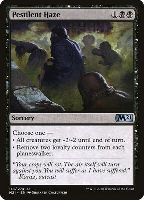 Pestilent Haze card from Core Set 2021