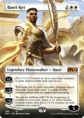 Basri Ket (Borderless) card from Core Set 2021