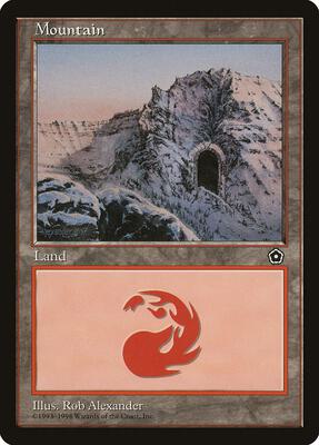 Mountain (159) card from Portal Second Age