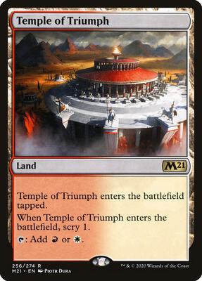 Temple of Triumph card from Core Set 2021