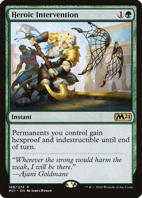 Heroic Intervention card from Core Set 2021